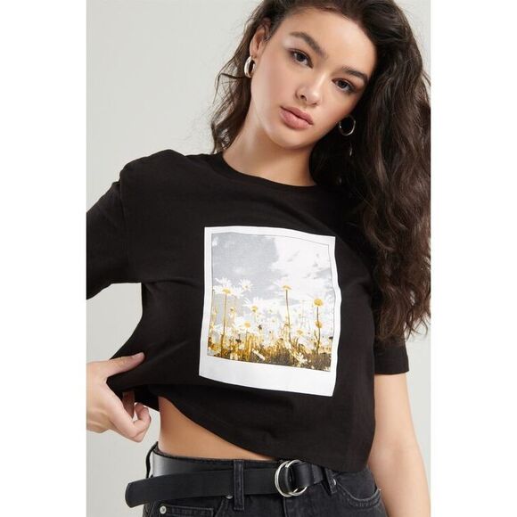 Garage T-Shirt Size S Daises Cotton - Picture 1 of 5